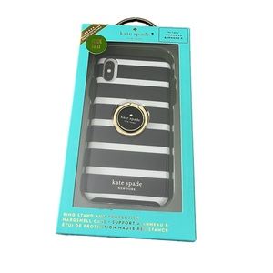 NEW Kate Spade New York iPhone X / XS Stripped Hardshell Phone Case